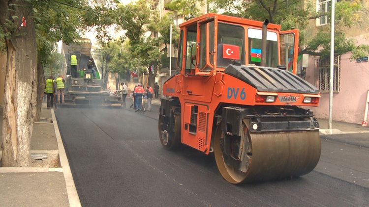 Paytaxtın Mirəli Qaşqay küçəsi əsaslı təmir edilir - FOTO