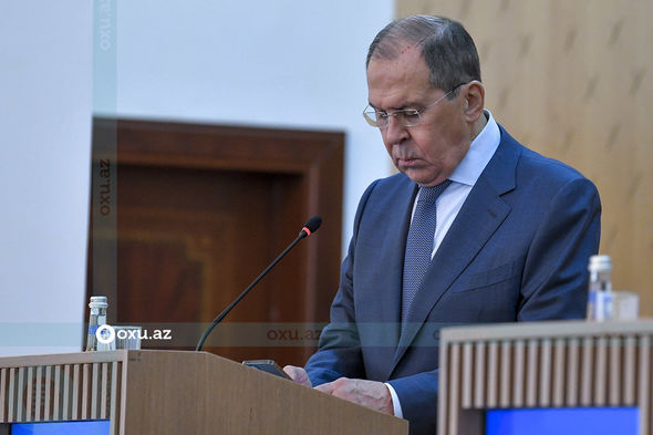 Bayramov-Lavrov mətbuat konfransı Oxu.Az-ın obyektivində - FOTOREPORTAJ