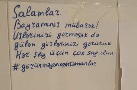 Karantindəki tələbələrimizdən təsirli addım - FOTO 