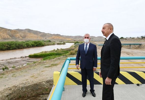 Prezident Ordubad Su Elektrik Stansiyasının tikintisi ilə tanış olub - YENİLƏNİB+FOTO