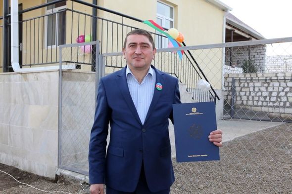 Daha dörd rayonda şəhid ailələrinə və Qarabağ müharibəsi əlillərinə ev verildi - FOTO