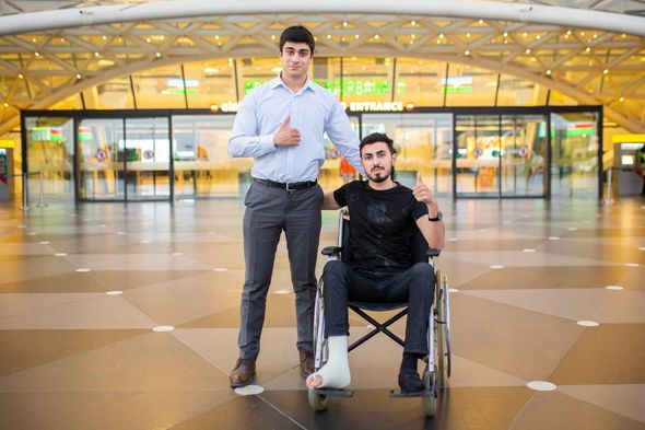 Türkiyəyə müalicəyə göndərilən bir qrup qazi vətənə geri qayıdıb - FOTO