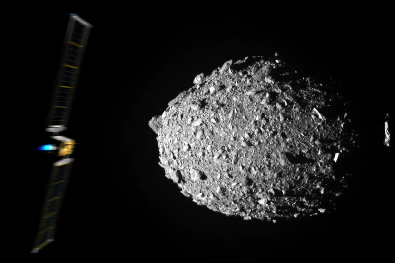 Kamikadze zondla vurulan asteroid yerini dəyişdi - FOTO/VİDEO