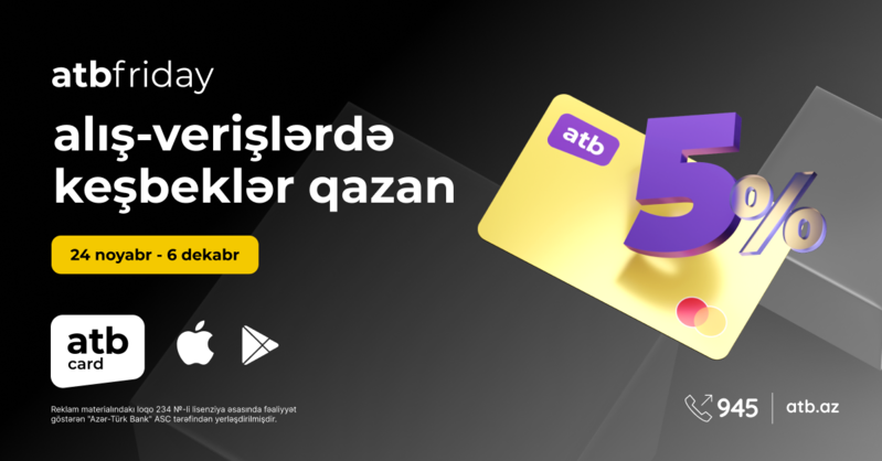 Azər Türk Bankdan daha bir cashback kampaniyası