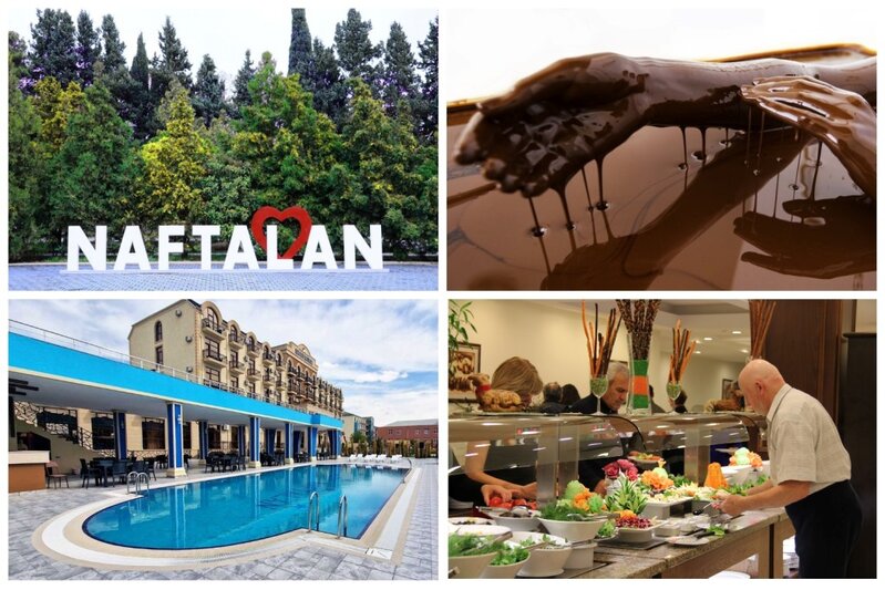 Beynəlxalq Turizm Mərkəzi Naftalana turist axını davam edir - FOTOLAR