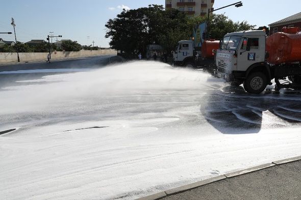Bakıda 552 küçə dezinfeksiya edilib - FOTO
