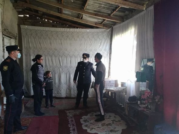 Xaçmaz polisi aztəminatlı ailələri sevindirdi - FOTO/VİDEO