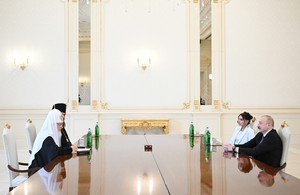 Prezident İlham Əliyev Moskvanın və Bütün Rusiyanın Patriarxı Kirill ilə görüşüb - FOTOLAR