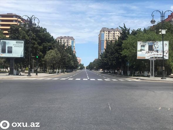 Sumqayıtda sərt karantin rejiminin ilk günü - FOTO/VİDEO