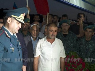Saatlıda şəhid hərbi qulluqçu dəfn edilib - FOTOLAR