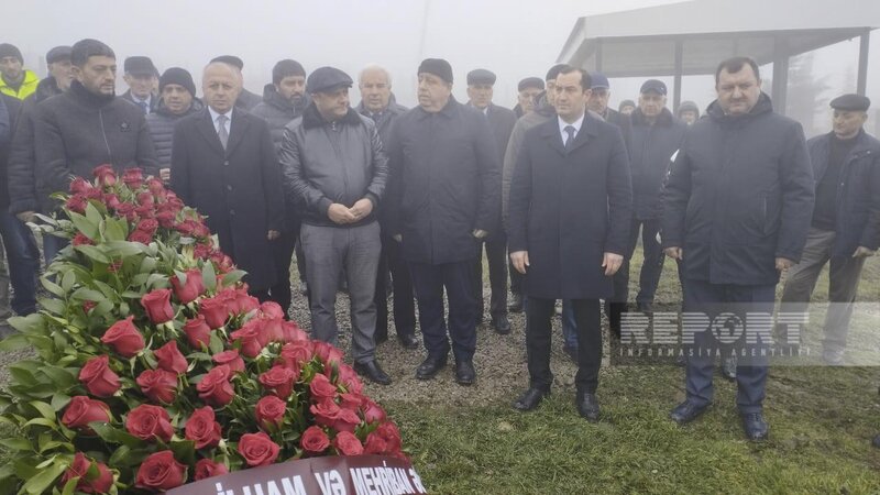 Mövlud Süleymanlı Şamaxıda dəfn olunub - FOTO