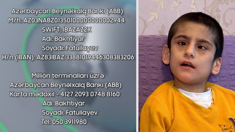 13 yaşlı Hüseynin yardımınıza ehtiyacı var