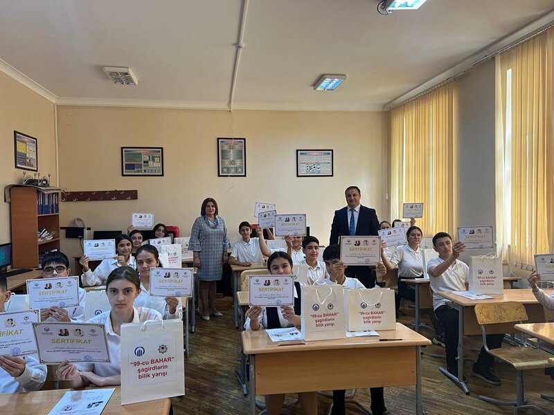 99-cu BAHAR' şagirdlərin bilik yarışı baş tutdu - FOTO