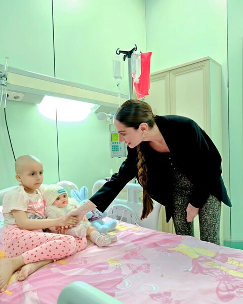 Leyla və Arzu Əliyevalar Onkologiya Mərkəzində - Fotolar