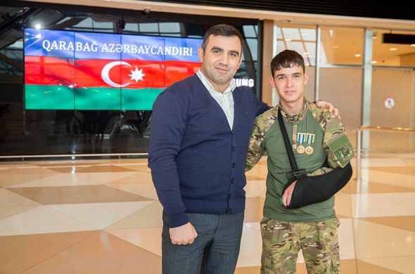 Ağır yaralanan altı qazimiz Türkiyəyə göndərildi - FOTO