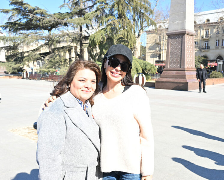 Mehriban Əliyeva Gəncə şəhərinə səfər edib - FOTO