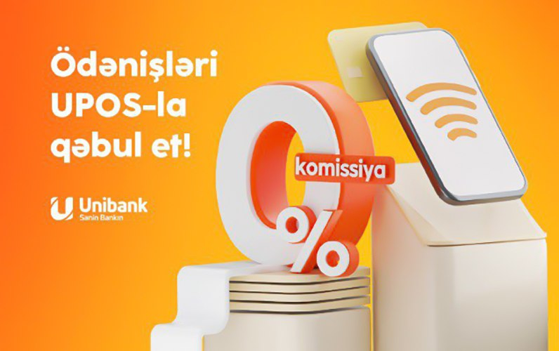 Unibank' UPOS xidmətini biznes sahibləri üçün komissiyasız etdi