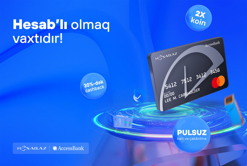 Hesab.az və AccessBank Hesab debet kartını təqdim edir