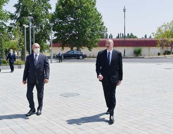 Ağcabədi şəhərinin içməli su təchizatı və kanalizasiya sistemləri istismara verilib - YENİLƏNİB+FOTO