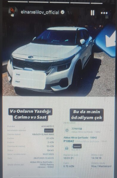 Elnar 'Azparking'i tənqid etdi: 'Daha bəsdirin
