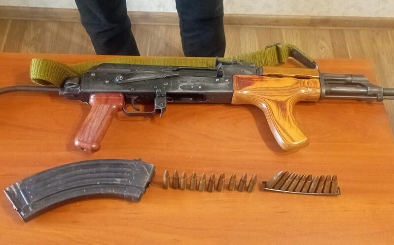 Saatlıda avtomat və ov tüfəngləri aşkarlandı - FOTO