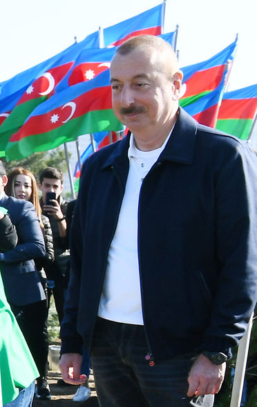 İlham Əliyev və Mehriban Əliyeva ağacəkmə aksiyasında - FOTO