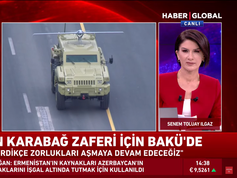 Bakıdakı Zəfər paradı "Haber Global"ın müzakirəsində - YENİLƏNİB + CANLI YAYIM
