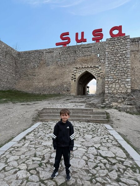 Zamiq ailəsi ilə Şuşada - FOTOLAR