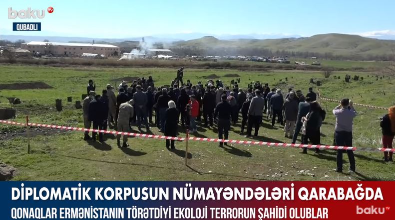Diplomatik korpusun nümayəndələri ermənilərin Füzulidə törətdiyi vandalizm aktından dəhşətə gəldilər - VİDEO