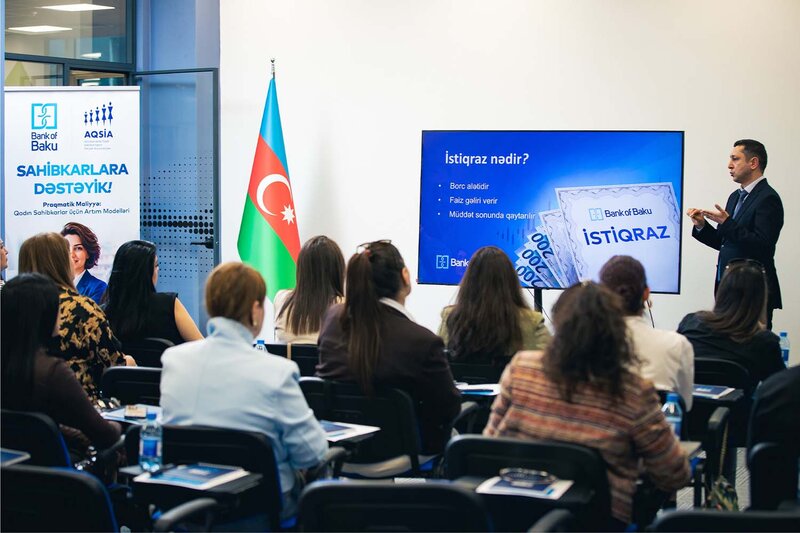 Bank of Baku-dan qadın sahibkarlara dəstək – Praqmatik maliyyə təlimi