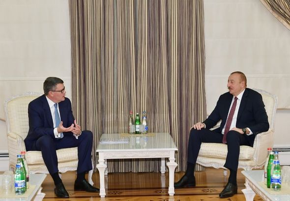 İlham Əliyev CISCO şirkətinin nümayəndə heyətini qəbul etdi - FOTO