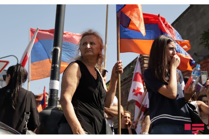Tbilisidə erməni təxribatının qarşısı ALINDI - FOTO