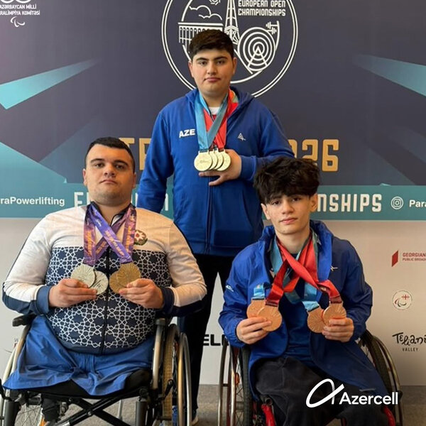 Azercell-in dəstəklədiyi gənc paralimpiyaçılar beynəlxalq arenada 34 medal qazanıblar