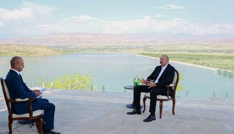 Prezident İlham Əliyev Naxçıvanda Azərbaycan Televiziyasına müsahibə verib - FOTO
