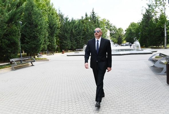 İlham Əliyev Mingəçevirdə Dövlət Rəmzləri Muzeyinin açılışında iştirak etdi - FOTO/VİDEO + YENİLƏNİB