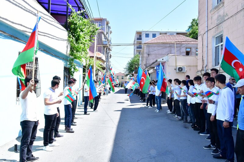 Birinci Qarabağ Müharibəsi şəhidi Rövşən Əliyev Xırdalan Şəhidlər Xiyabanında dəfn edildi - FOTOLAR