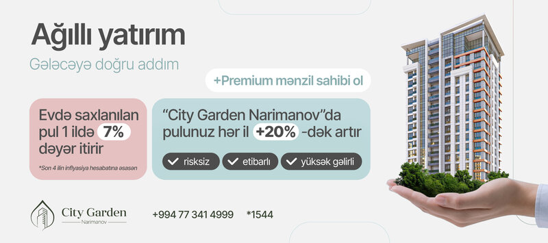 City Garden Narimanov'da yatırım fürsəti