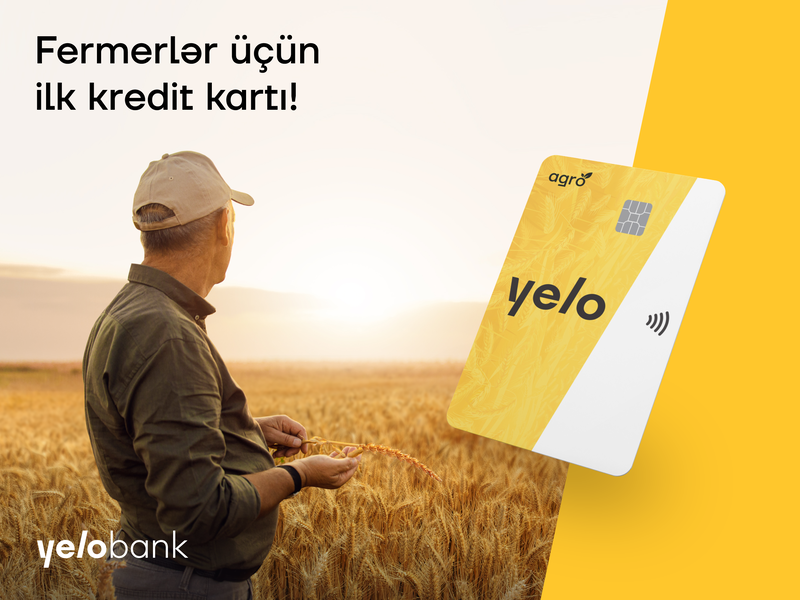 Yelo Bank-dan fermerlər üçün ilk kredit kartı