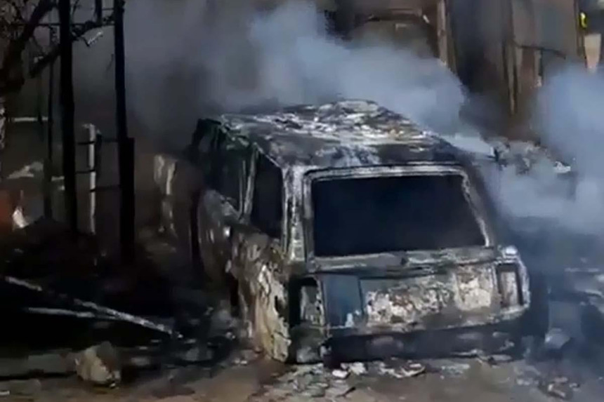 Sumqayıtda "LADA" yanıb