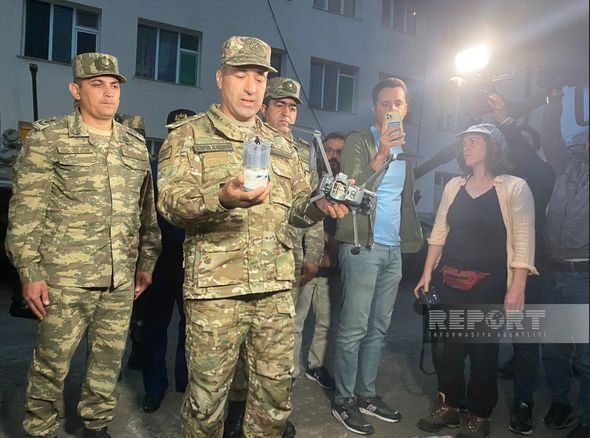Şuşa ətrafında Ermənistan silahlı birləşmələrinə məxsus kvadrokopter müsadirə edilib - FOTO