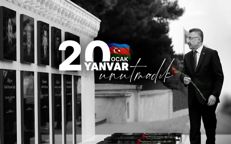 Türkiyənin vitse-prezidenti: '20 Yanvar qəhrəmanlarının ağrıları hələ də ürəyimizi yandırır