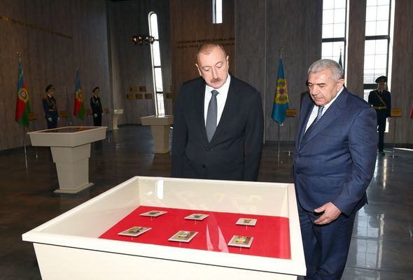 Prezident Tovuzda Dövlət Rəmzləri Muzeyinin açılışında - YENİLƏNİB+FOTO