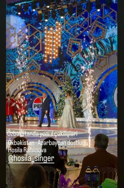 Əməkdar artist Özbəkistanda yeni il şənliyində - FOTO