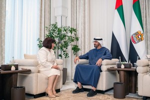 Sahibə Qafarova Şeyx Məhəmməd bin Zayed Al Nəhyan ilə görüşüb
