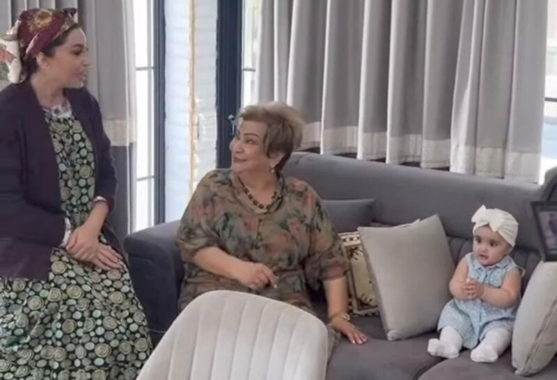 Dilarə Əliyeva nəvəsini seriala çəkdi - FOTOLAR
