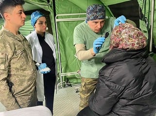 Azərbaycanın həkimləri Kahramanmaraşda 25 cərrahi əməliyyat icra edib - FOTOLAR