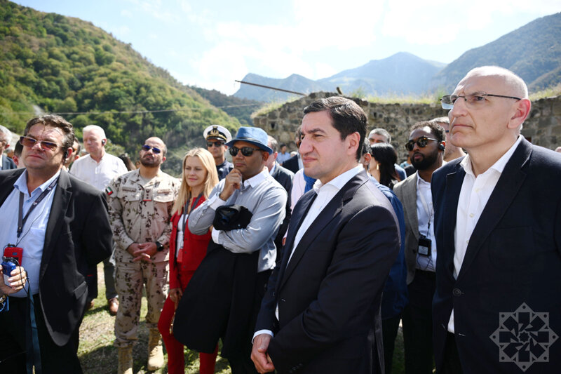 Diplomatlar Xudavəng monastır kompleksində - Fotolar