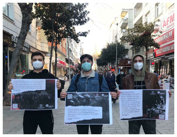"Azərbaycanlı Tələbə və Məzunlar Platforması" Xocalı soyqırımını xarici ölkələrdə tanıtdı - FOTO 