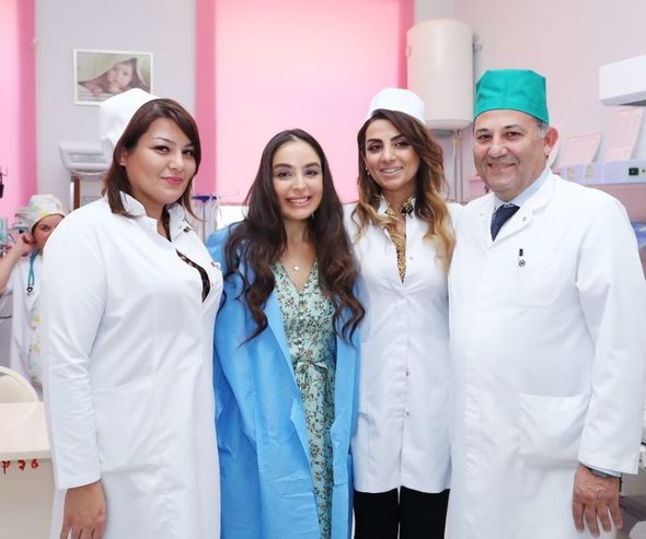 Leyla Əliyeva 3 nömrəli Şəhər Klinik Xəstəxanasının doğum şöbəsində olub - FOTO