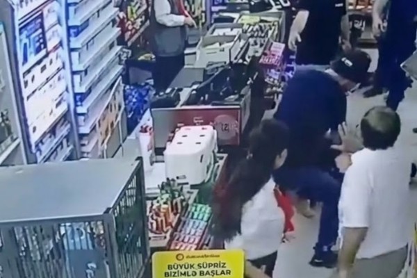 Bakıda marketdə qadını döyən şəxs həbs edildi